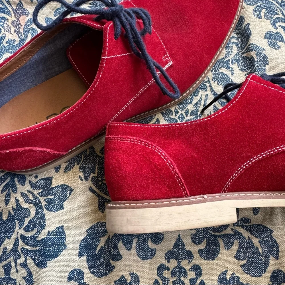ALDO Red Suede Men’s laced Oxford Shoes